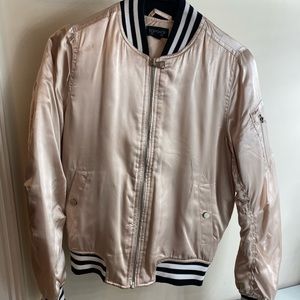 Topshop Rose Gold Bomber Jacket